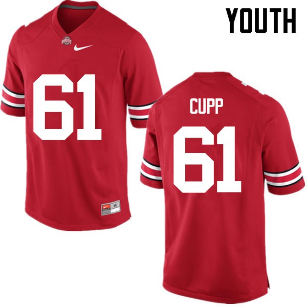 Ohio State Buckeyes #61 Gavin Cupp Youth Football Jersey Red OSU883313